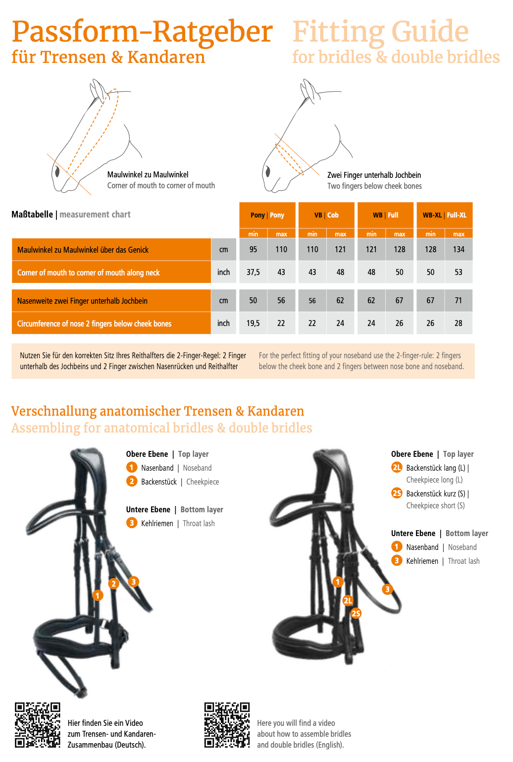 SCHOCKEMÖHLE SPORTS ANATOMIC DOUBLE BRIDLE - VENICE