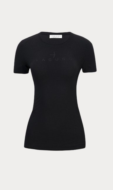 LAGUSO MEGAN LOGO P2 BLACK S/S TRAINING SHIRT