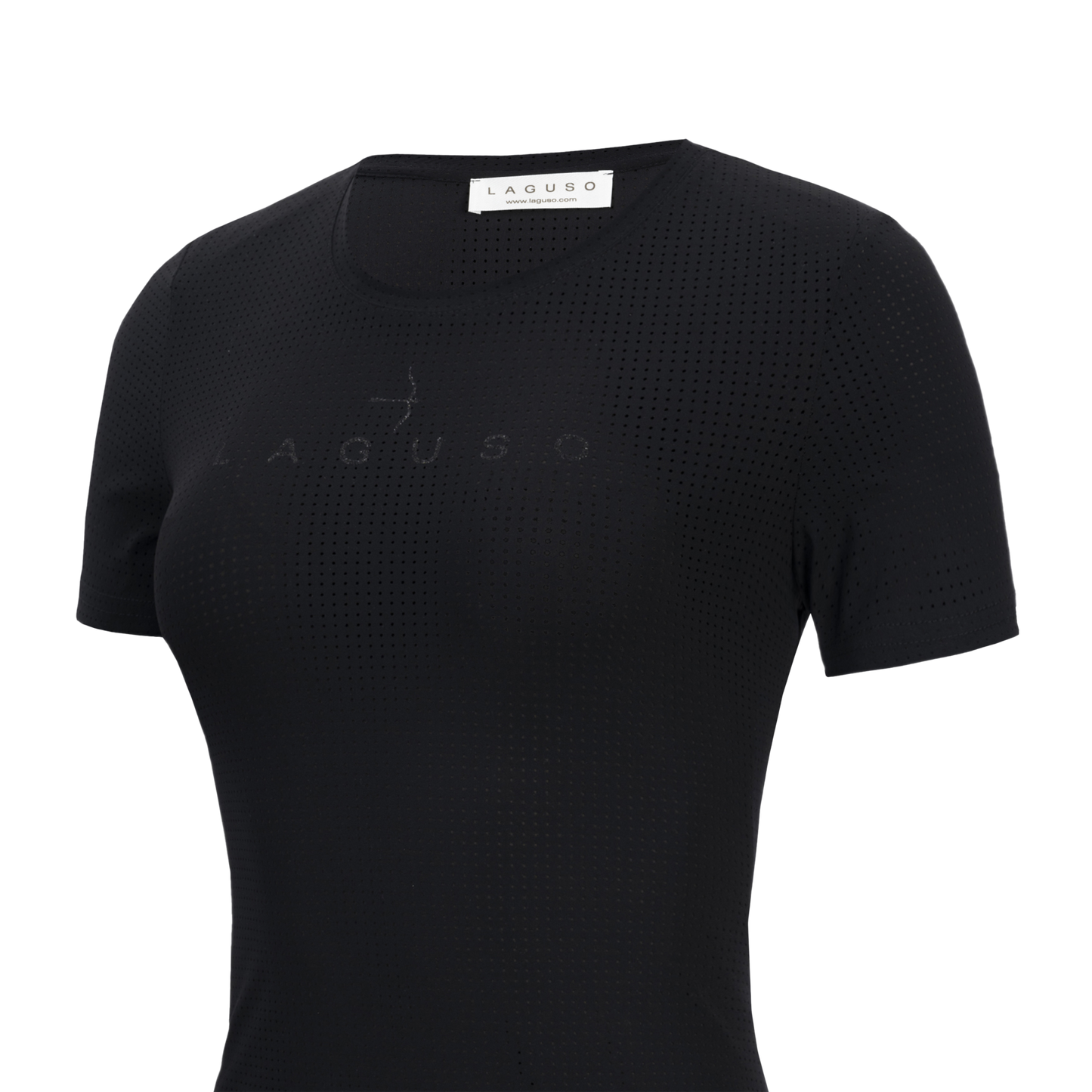 LAGUSO SHORT SLEEVE TRAINING SHIRT | MEGAN LOGO P2 BLACK