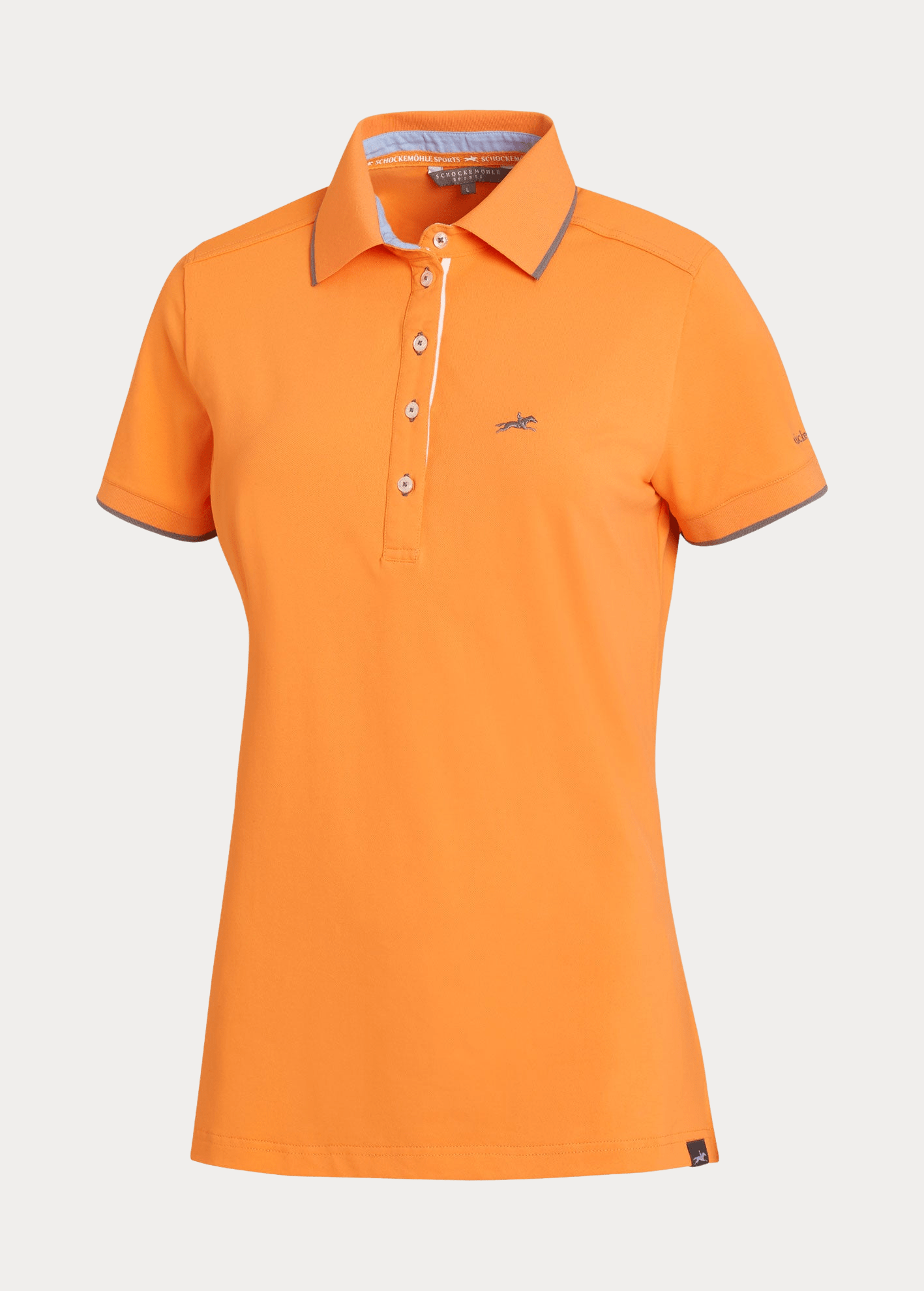 Orange sport polo sales shirt