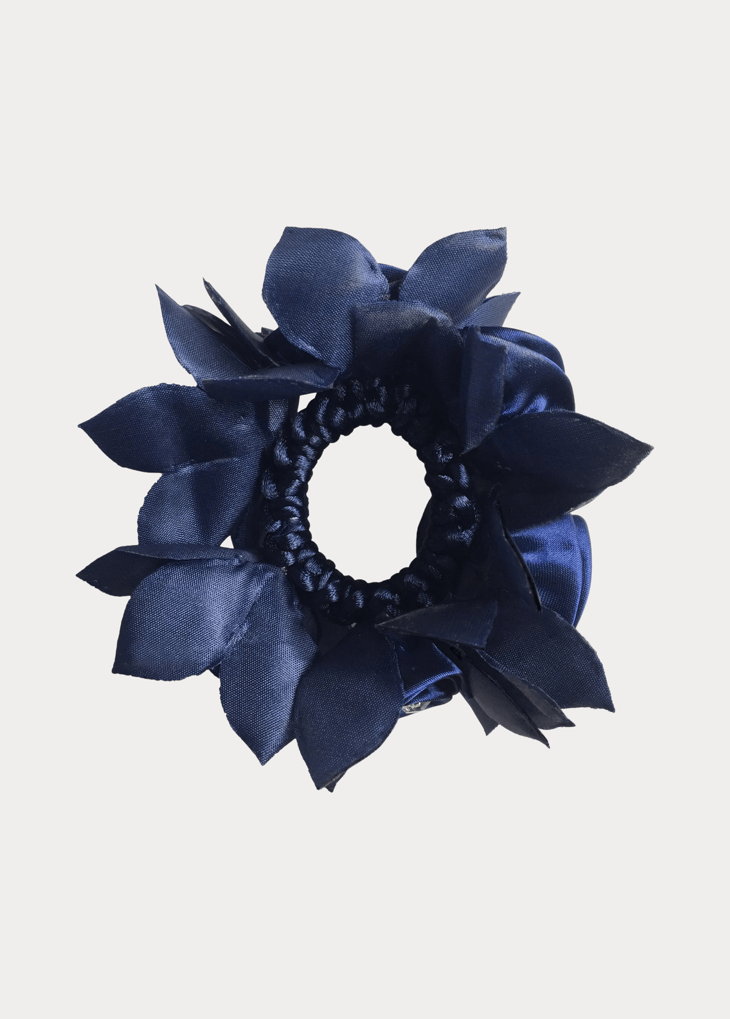 HAMAG ROSE PETAL HAIR SCRUNCHIE WITH CRYSTALS