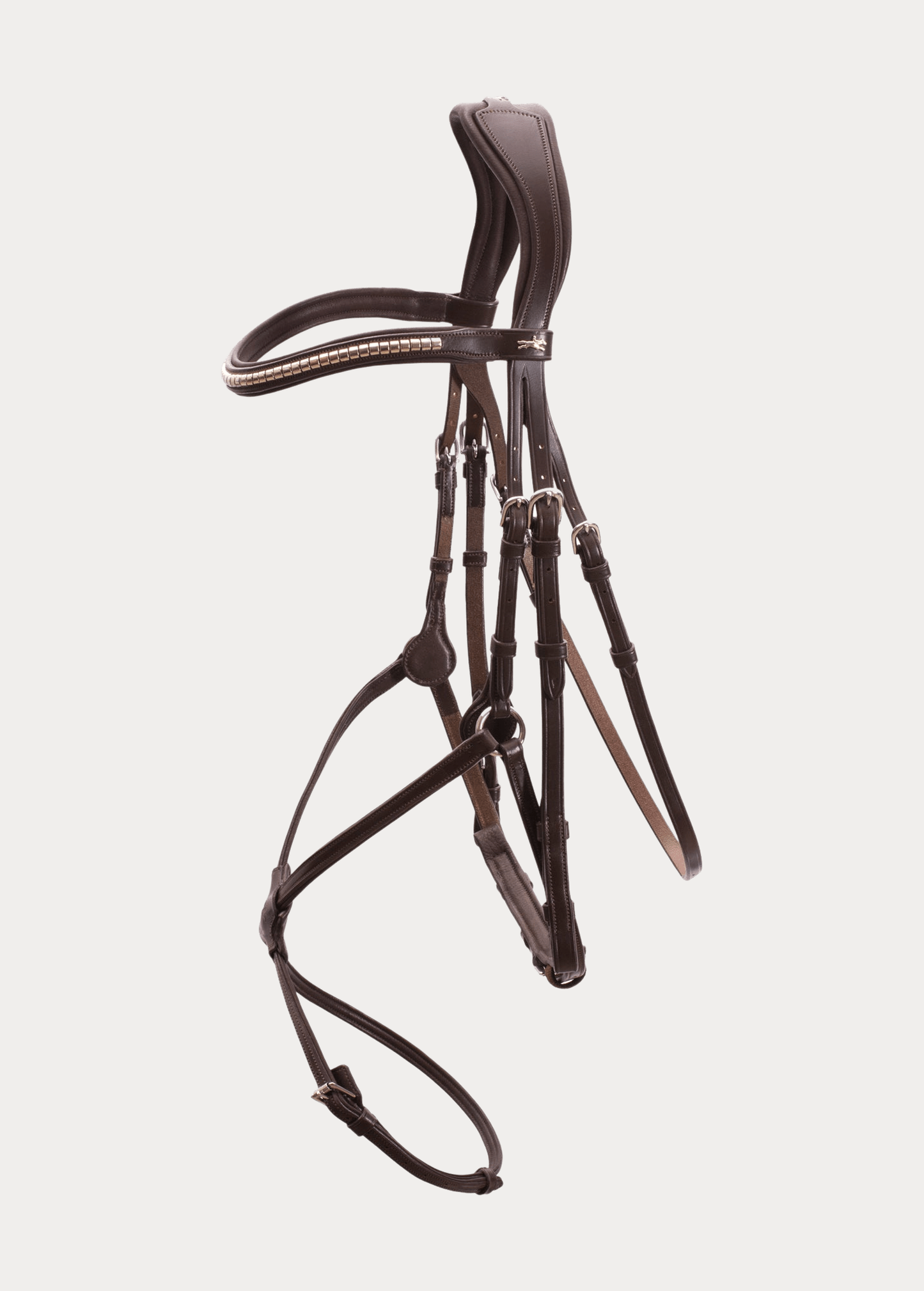 Cross noseband bridle with clincher browband