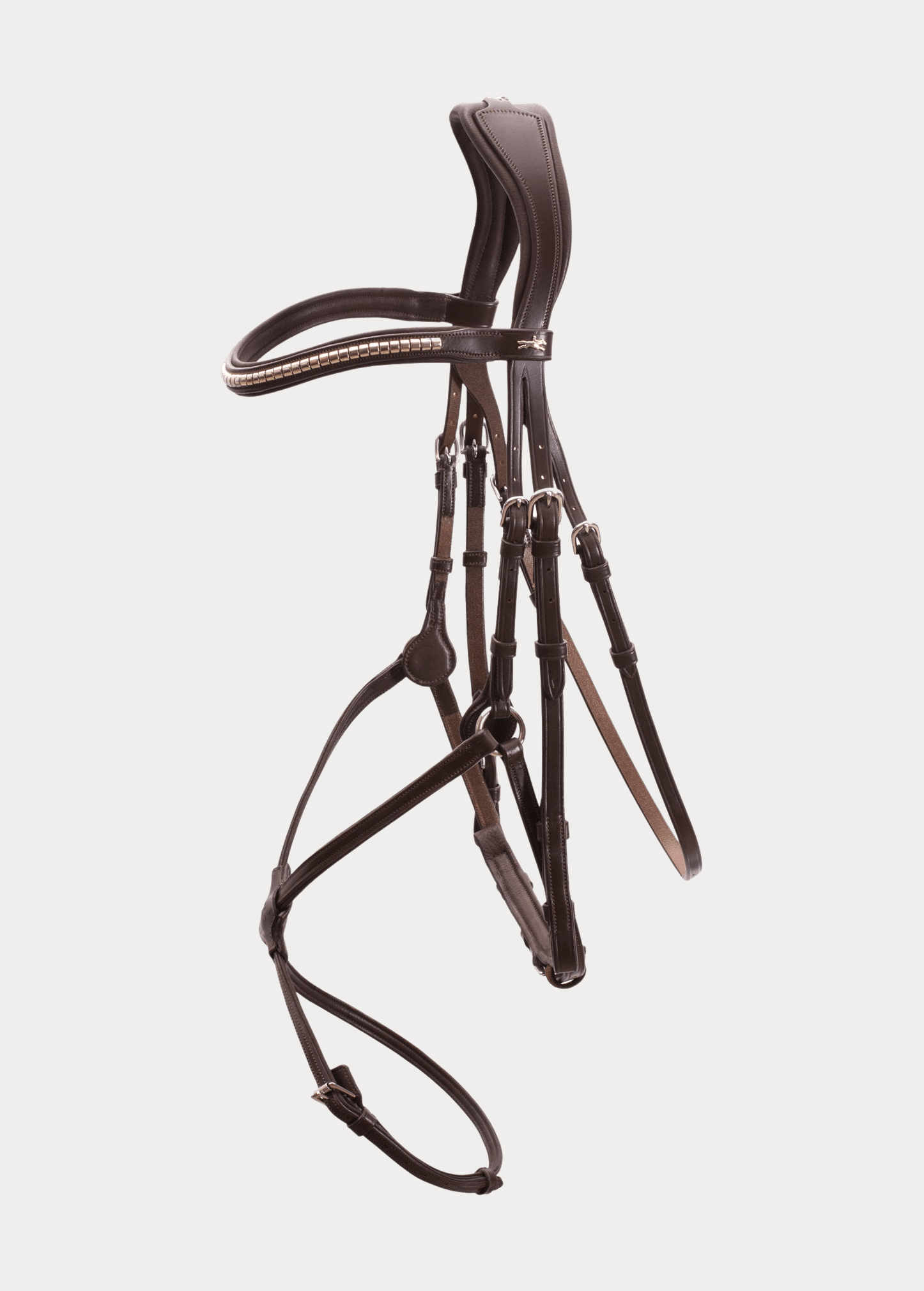 Cross noseband bridle with clincher browband