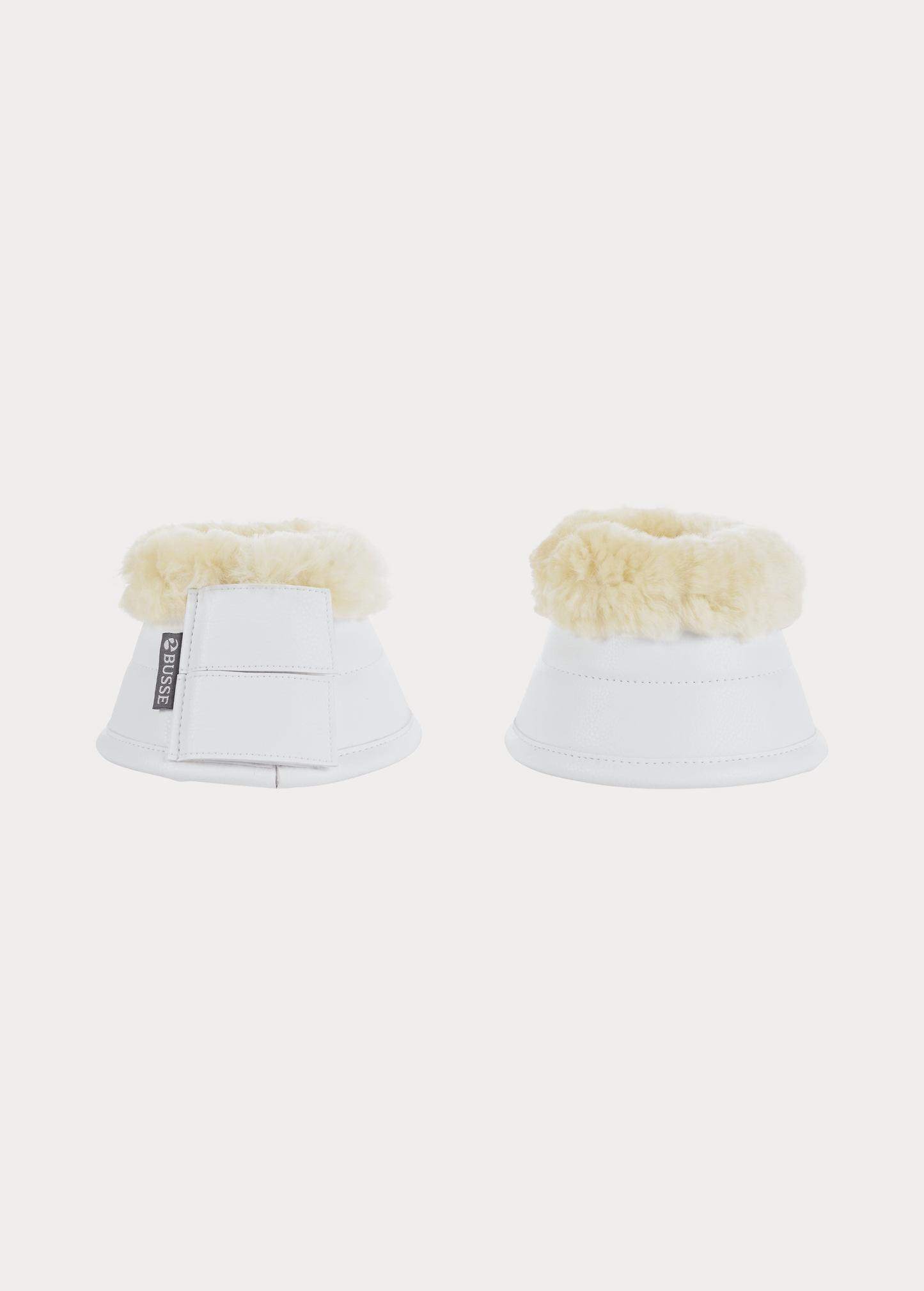 White bell boots with fleece top