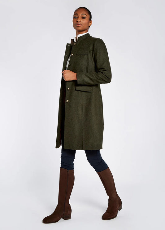 tweed long coat