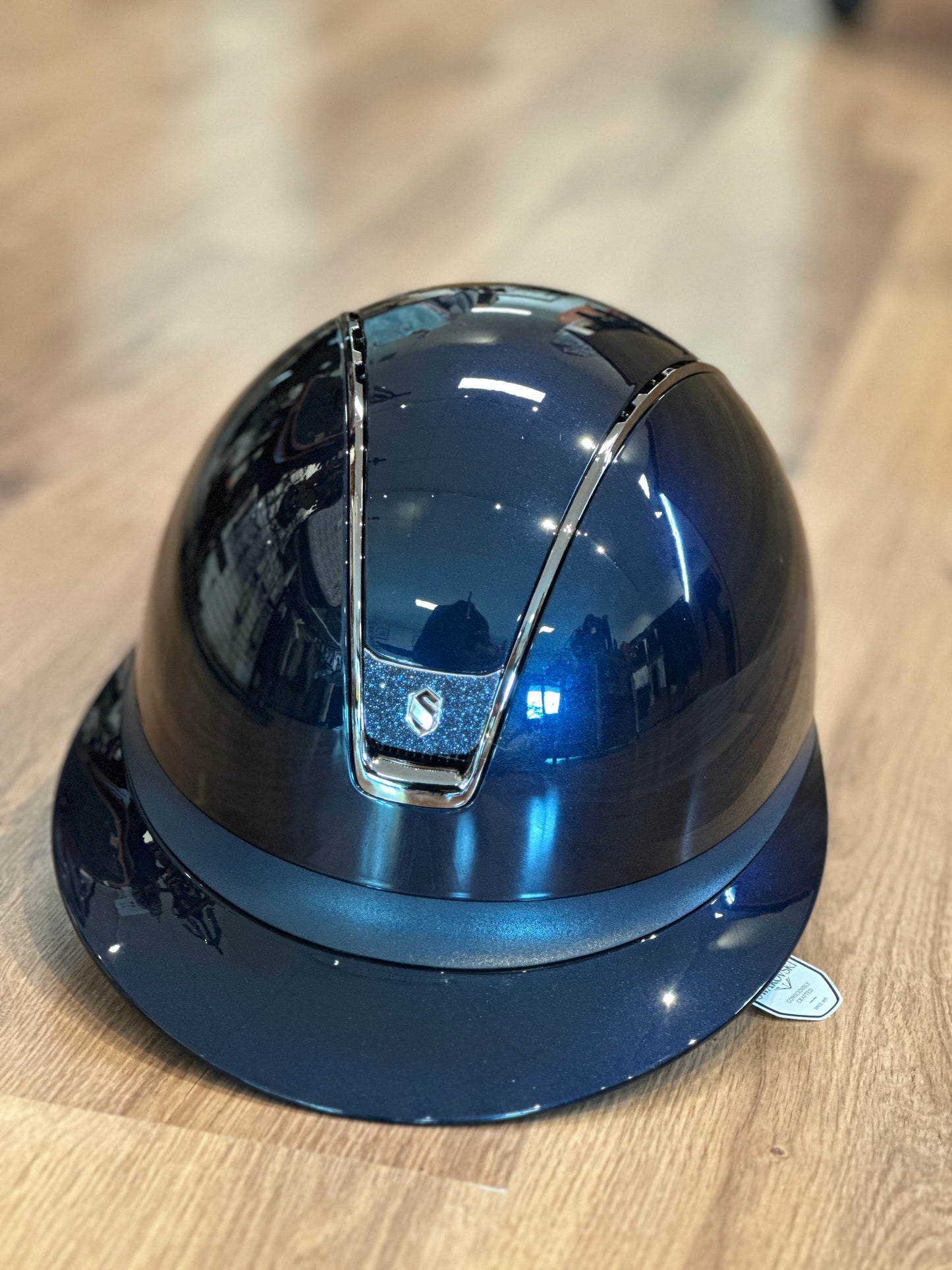SAMSHIELD 2.0 MISS SHIELD GLOSSY NAVY WITH CRYSTAL FABRIC BLAZON