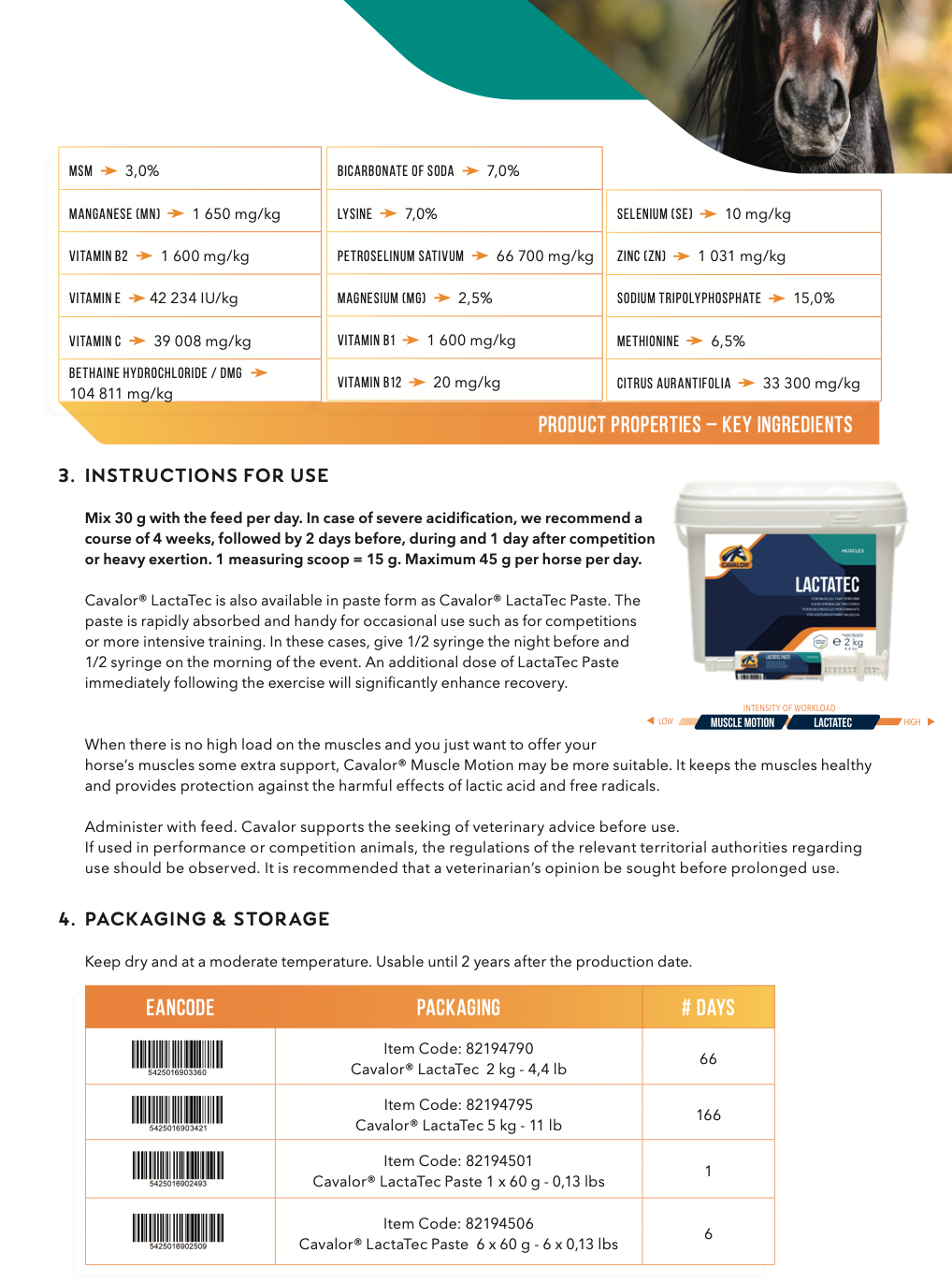 CAVALOR LACTATEC PASTE