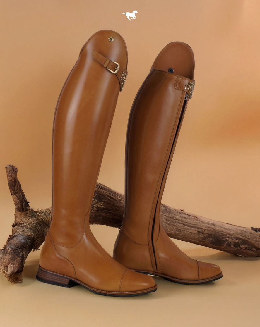 DeNiro Bellini  Dressage Tall Boots – Da Costa Leather with Front Strap