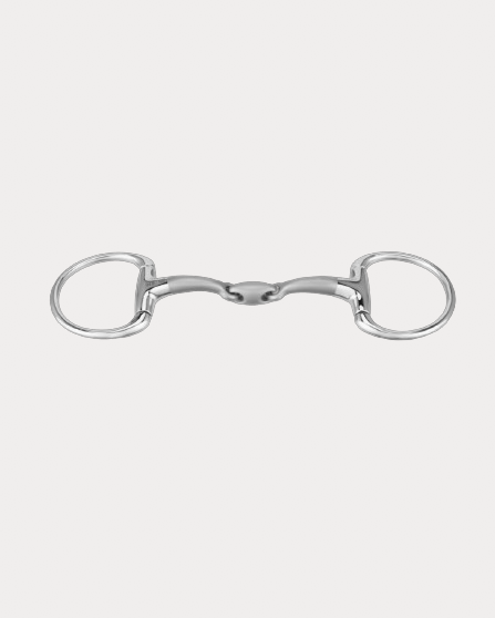 SPRENGER EGGBUTT DOUBLE JOINT SNAFFLE 14mm SATINOX