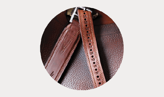 Extra wide stirrup leathers