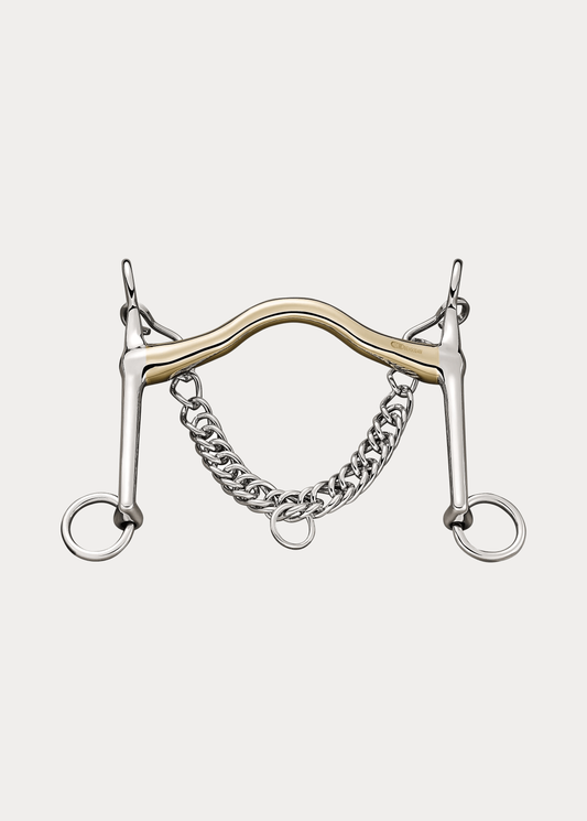 Weymouth bit with curb chain